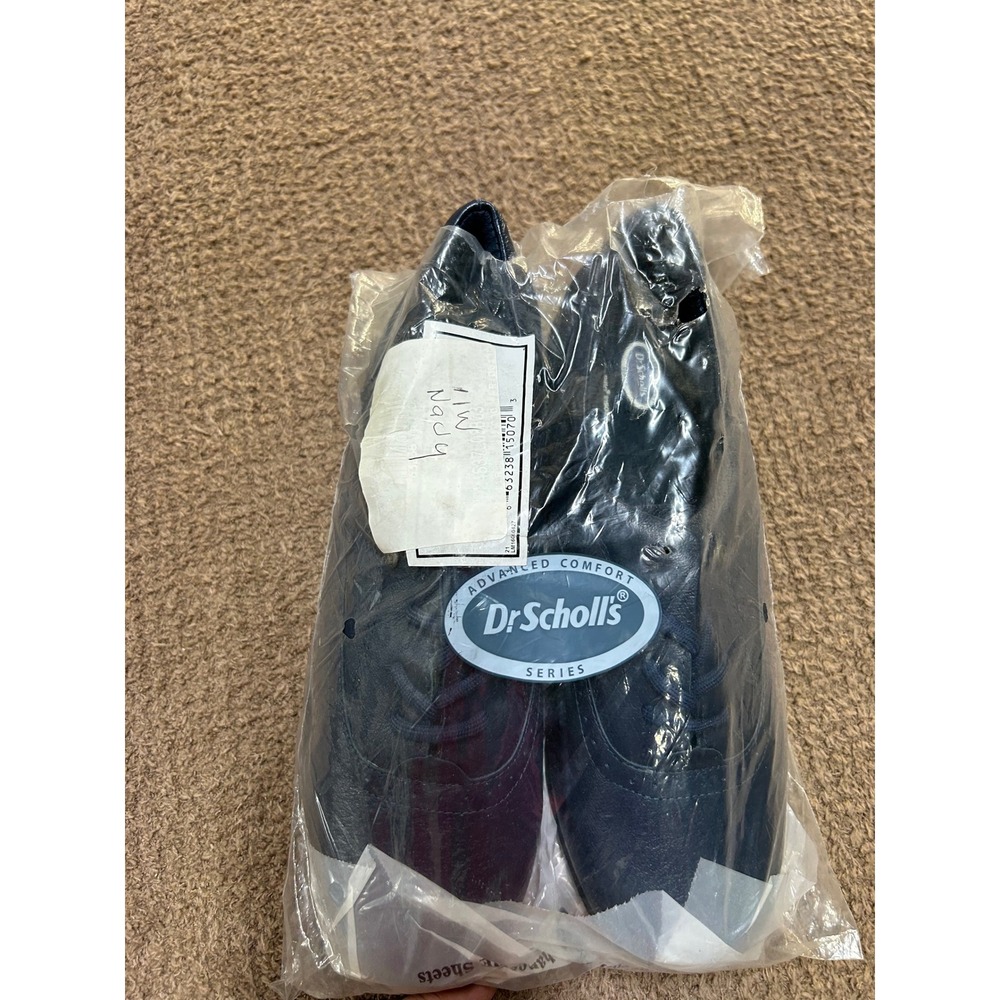 Dr. Scholls Advanced Comfort Series Navy Blue Leather Oxfords 11W E6Y-15